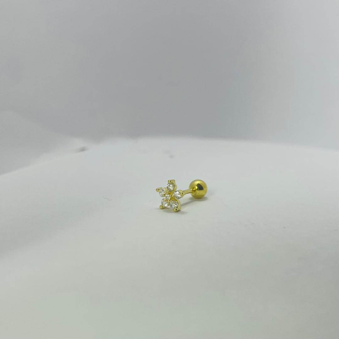 Piercing Oreille Fleur